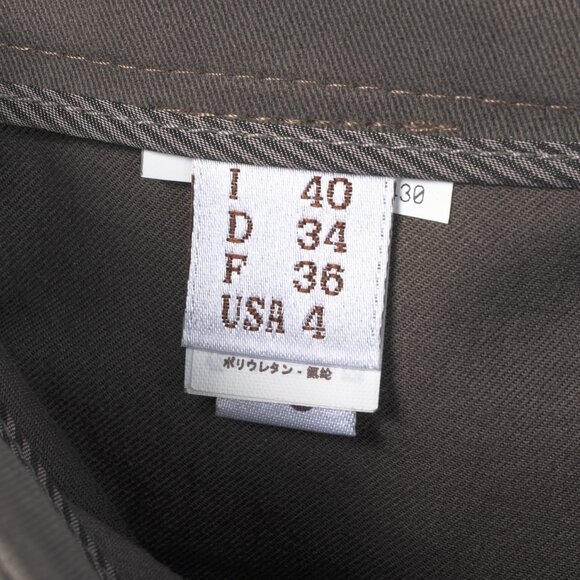 Brunello Cucinelli Taupe Grey Cotton-Twill Leggings - Picture 8 of 10